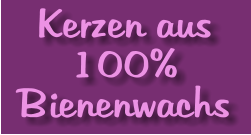 Kerzen aus  100% Bienenwachs